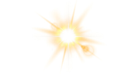 Fototapeta premium Glowing Sun Flare Energy Blast