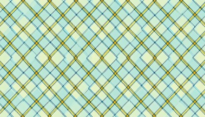 Light teal and yellow diamond pattern