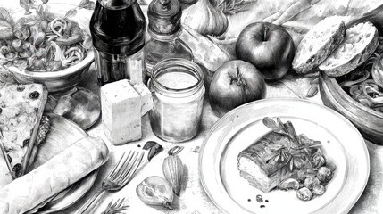 Still Life: Food & Drink Sketch
