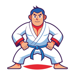 high quality Cartoon Martial Arts Instructor