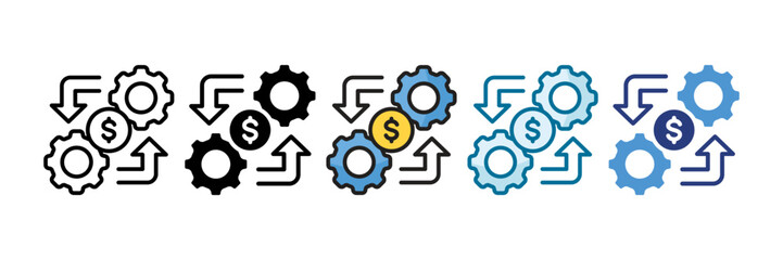 Change Management Icon Set Multiple Style Collection