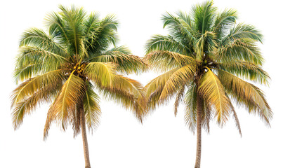 palm tree on white background