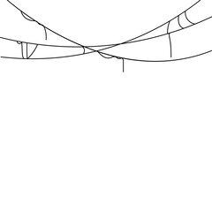 Halloween Spider Web Header