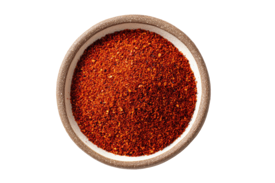Small bowl filled with red spice