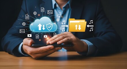 cloud technology for secure data storage and file sharing using mobile devices