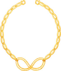 A unique woven gold necklace with kinetic links, perfect for a modern, artistic, and eye-catching fashion statement.