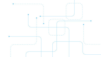 Abstract futuristic technology background. Technology background with crossed lines and dots.