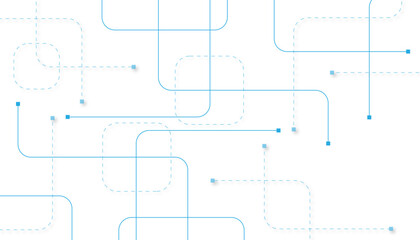 Abstract futuristic technology background. Technology background with crossed lines and dots.