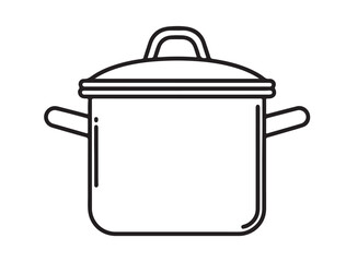 large cooking pot with handles and lid