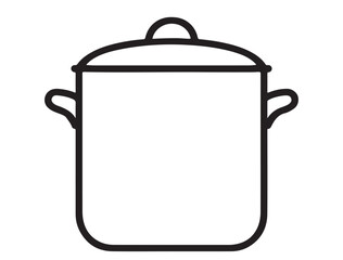 large cooking pot with handles and lid