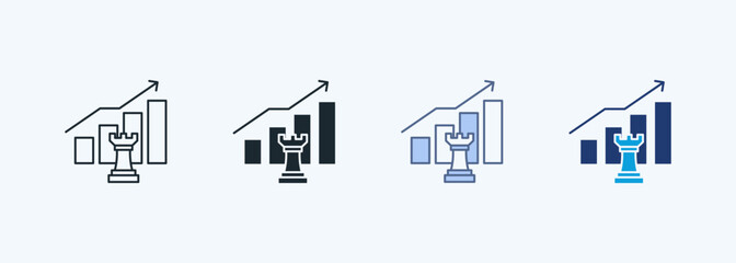 Business Growth Strategy Multiple Style Icon Collection
