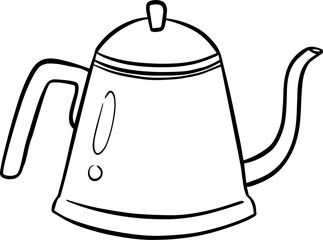 Coffee shop handrawn element