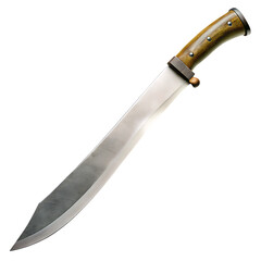 Machete Blade Isolated on White Background Cutout