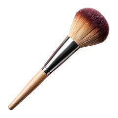 Makeup Brush Powder Isolated on White Background Cutout