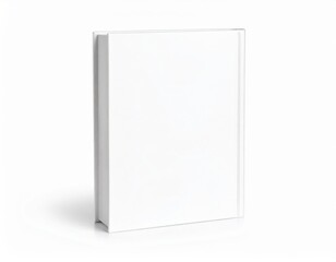 White book or box blank 3D template for your design, software, or business packaging illustration