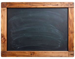blank blackboard isolated on white background