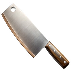 Meat Cleaver Blade Isolated on White Background Cutout