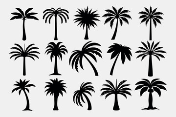Fototapeta premium Collection of thirty unique silhouette illustrations