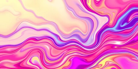 Obraz premium Abstract vibrant liquid flow, futuristic design , gradient, design element