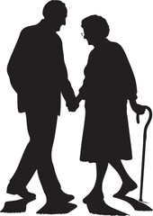 Abstract geometric silhouette isolated on transparent background