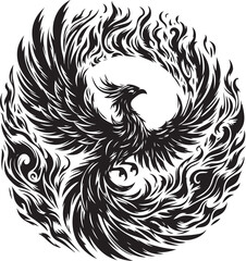 Abstract geometric silhouette shape isolated on transparent background