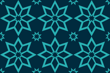 Abstract geometric pattern with vibrant color accents and clean lines