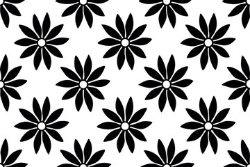 Stylized geometric seamless repeating pattern with vibrant colors