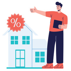 Illustration of an Real Estate Discount