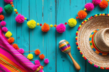 Festive Mexican Fiesta Decorations celebration colorful