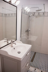 Interior of restroom