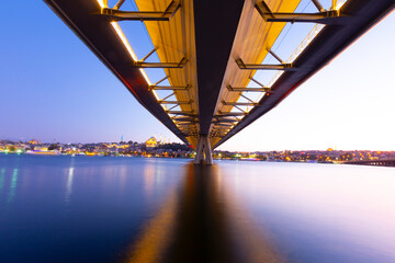 The Golden Horn Bridge is one of the bridges located over the Golden Horn in Istanbul.