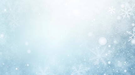 Fototapeta premium Snowy forest scene with tall evergreen trees and falling snow