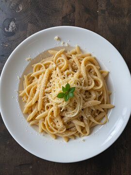 pastas / plato de penne / plato de pasta / rayar queso