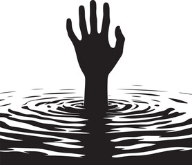 Abstract geometric shape silhouette isolated on transparent background