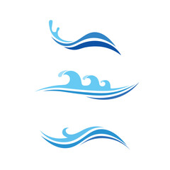 Elegant abstract flowing wave vector logo for wellness spa and relaxation brands
