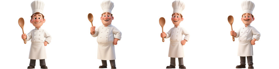 シェフ　コック　キャラクター　人　イラスト