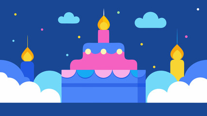 cloud kingdom birthday glowing lights