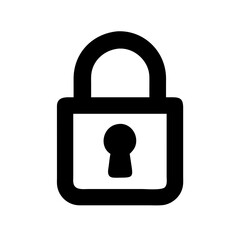 Lock security safety privacy secure protection access password key locked padlock safeguard icon