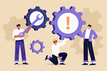 Teamwork and problem solving with gears and tools