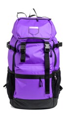 Fototapeta premium Purple backpack with black accents