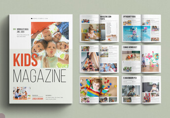 Kids Magazine Template