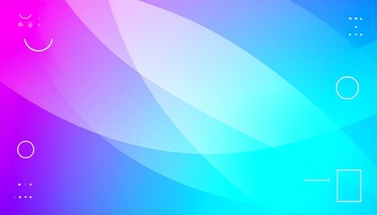 Vibrant abstract gradient background with flowing wave shapes and modern geometric elements, perfect for digital designs.