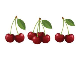 Juicy Cherries: Capturing the vibrant allure of fresh, succulent cherries with their shiny, deep red hue, a true delight for the senses.