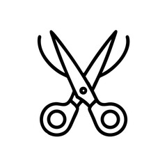 Fototapeta premium Scissors Icon for Creativity and Crafting Topics