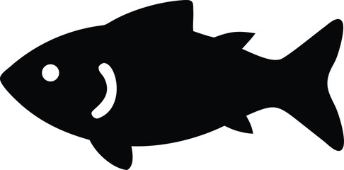 Fototapeta premium fish silhouette icon 