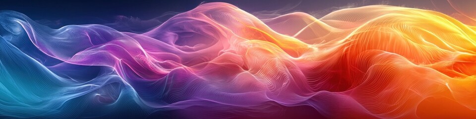 Obraz premium Abstract Neon Color Gradient Blurred Background with Dynamic Effect. Abstract Modern Dynamic Colors Gradient Background. Grainy Texture Background Style with Copy space. 