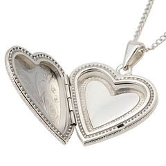  Open heart locket necklace charm