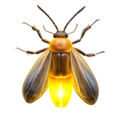 Firefly Light Isolated on White Background