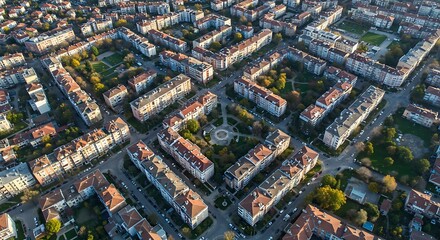 Photography spotlight: An aerial view of a densely populated urban area of Mladost, Sofia, Bulgaria