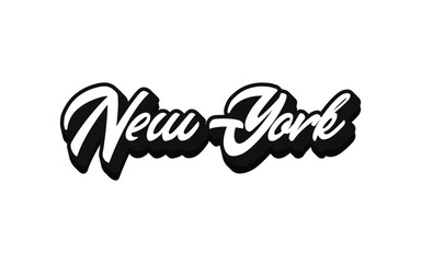 New York typography design vector, usa state shirt design vector. Jersey design vector, T-shirt design for usa